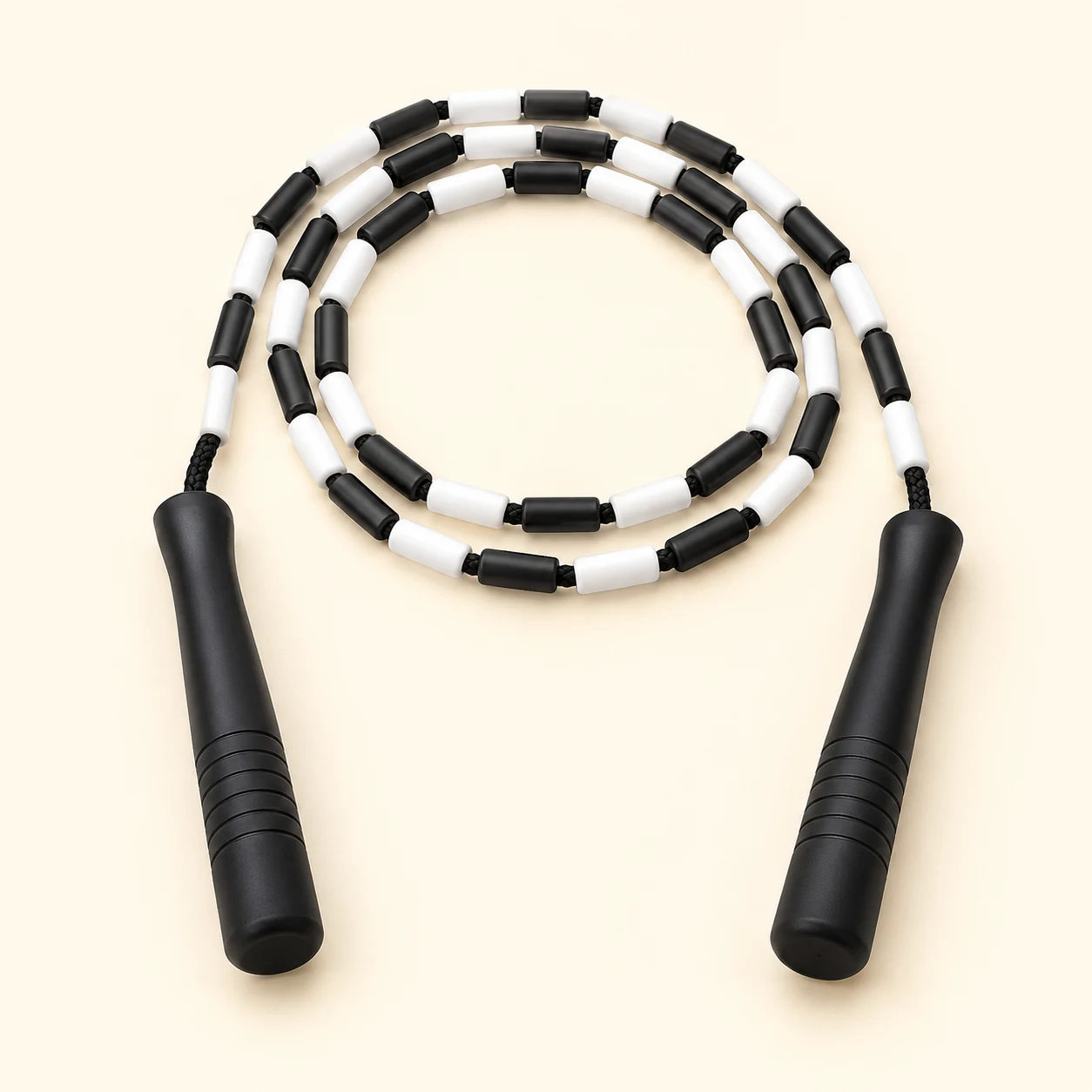 Short-bead skipping rope